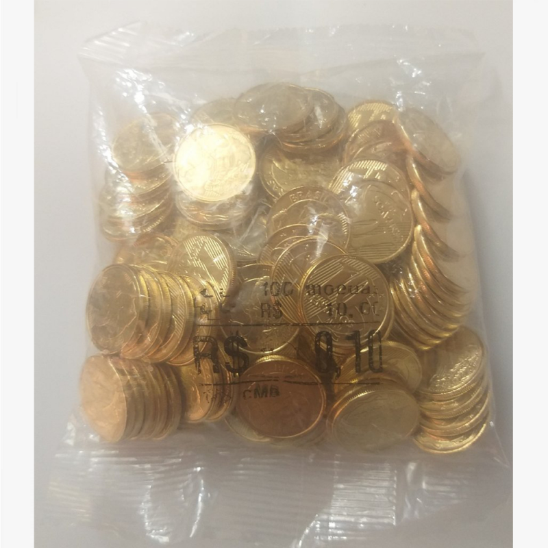 Sachê Lacrado Moedas 10 Centavos - 2019